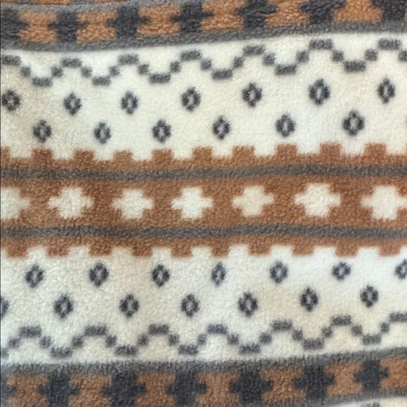 Carter's Geometric Fleece Vest - White, Gray, Tan - Picture 4 of 4